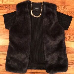 Club Monaco Faux Fur Vest